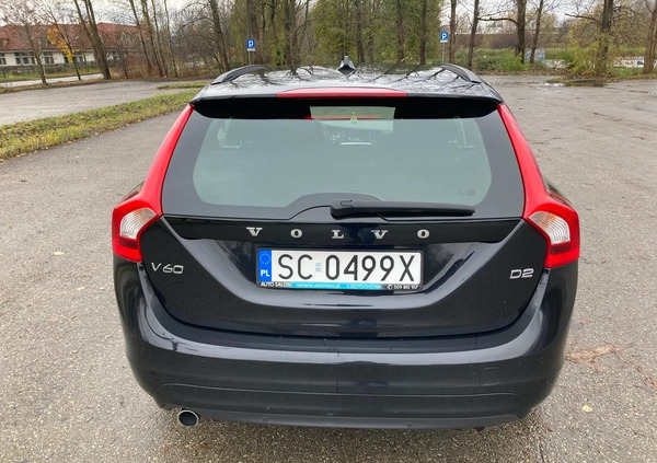 Volvo V60 cena 43900 przebieg: 236277, rok produkcji 2015 z Częstochowa małe 154